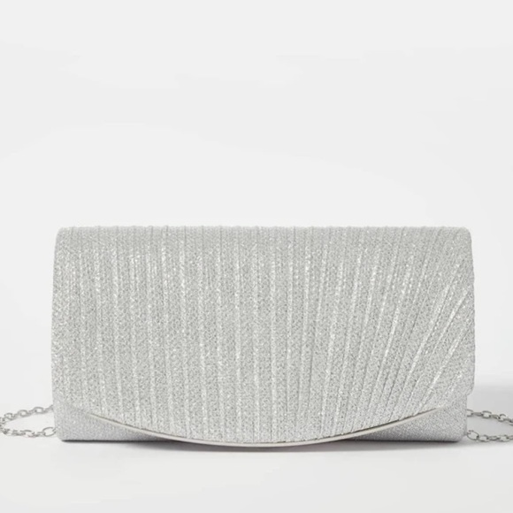 Luxe glitter party evening wedding prom clutch box bag - Picture 3 of 16